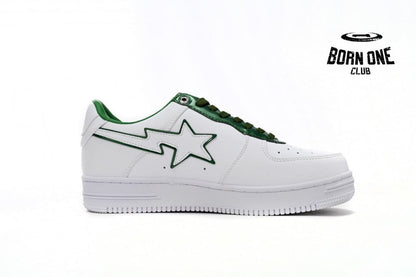 A Bathing Ape Bape Sta Patent Leather White Green 1J30-191-017