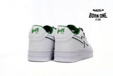 A Bathing Ape Bape Sta Patent Leather White Green 1J30-191-017