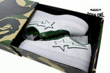 A Bathing Ape Bape Sta Patent Leather White Green 1J30-191-017