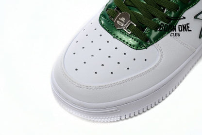 A Bathing Ape Bape Sta Patent Leather White Green 1J30-191-017