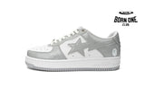 A Bathing Ape Bape Sta Patent Leather White Grey