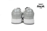 A Bathing Ape Bape Sta Patent Leather White Grey