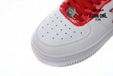 A Bathing Ape Bape Sta Patent Leather White Red 1J30-191-017/1J30-291-017