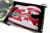 A Bathing Ape Bape Sta Patent Leather White Red