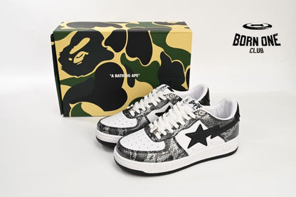 A Bathing Ape Bape Sta Snake Skin Black 001FWI801009M_BLK