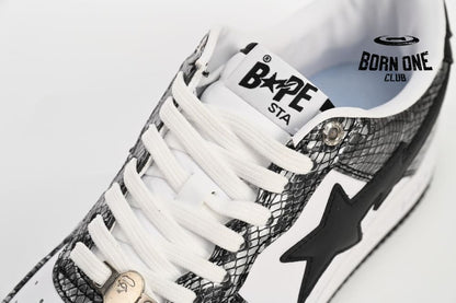 A Bathing Ape Bape Sta Snake Skin Black 001FWI801009M_BLK