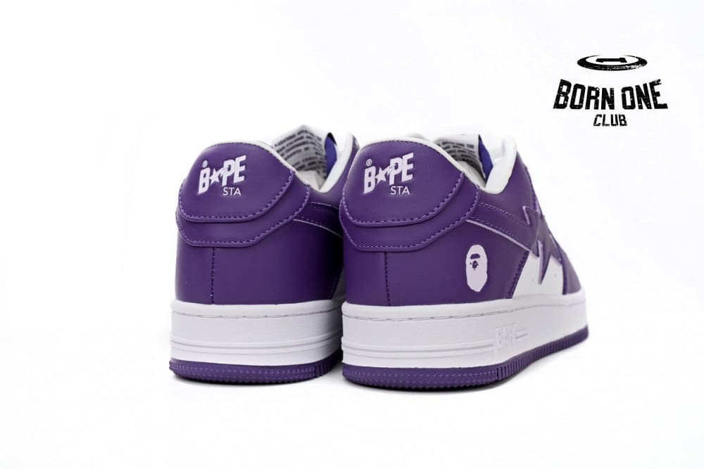 A Bathing Ape Bape Sta White Purple (2022) 1I70-191-007