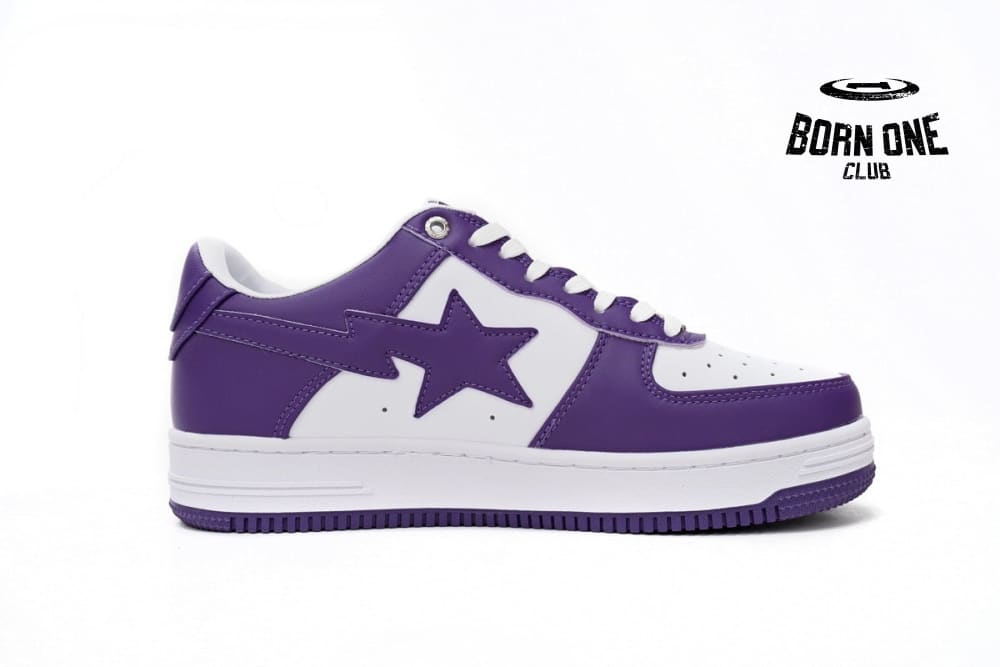 A Bathing Ape Bape Sta White Purple (2022) 1I70-191-007