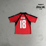 Camiseta Corteiz Alcatraz Football Vermelha