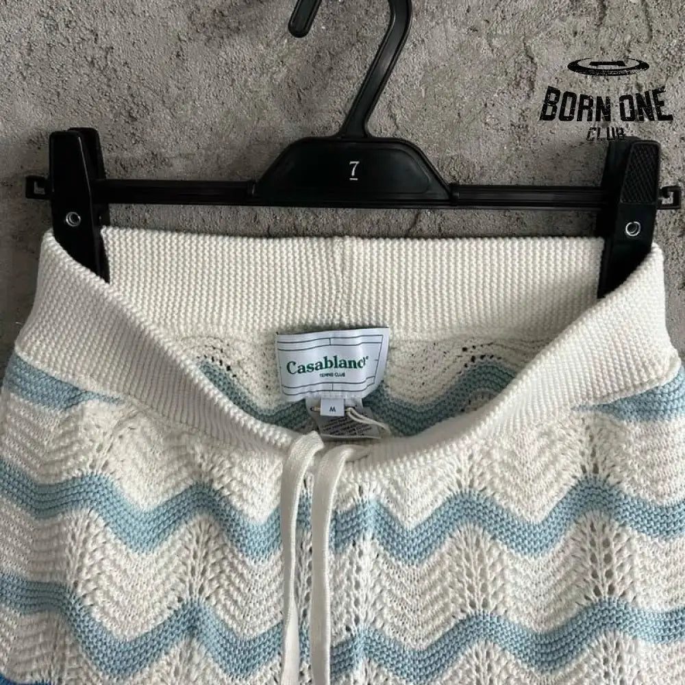 Conjunto Casablanca Crochê Gradiente Azul