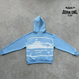 Jaqueta Corteiz Hybrid Knit Alcatraz Azul