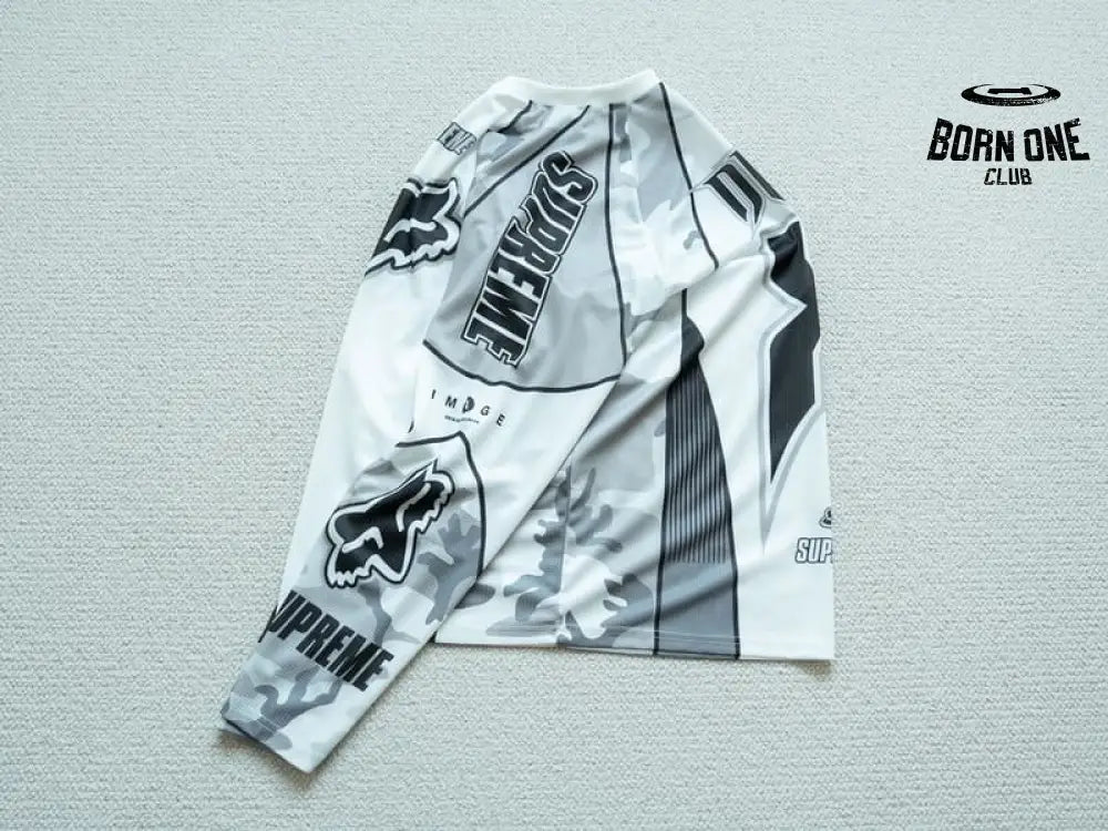 Camisa Fox Racing x Supreme DMX Snow Camo