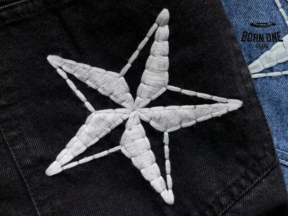 Conjunto Corteiz C-Star Denim Jeans Preto
