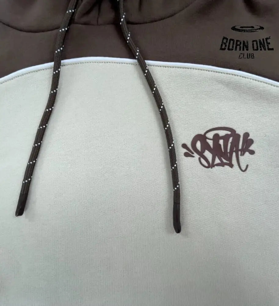 Conjunto Synaworld Pipe Hoodie & Shorts Bege