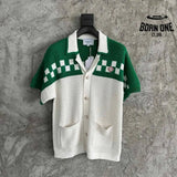 Conjunto Casablanca Crochê Branco/Verde