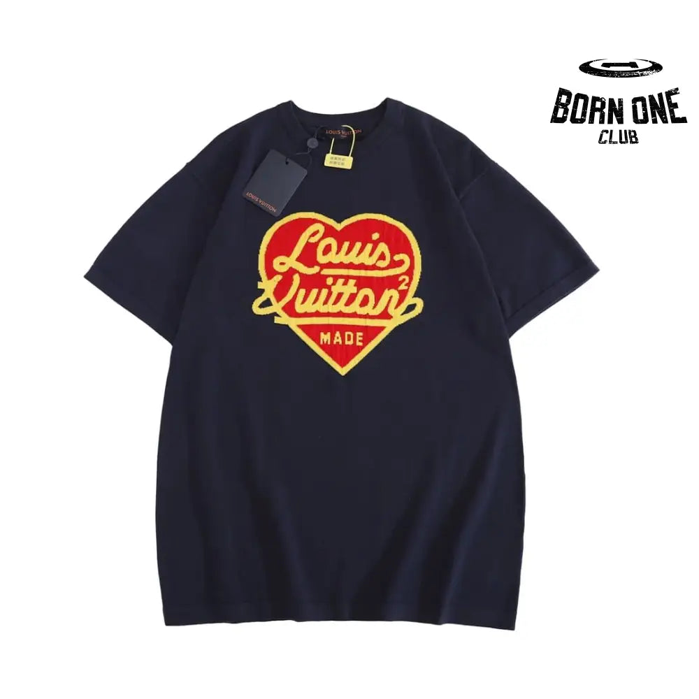 Camiseta Louis Vuitton x Nigo Intarsia Jacquard Heart