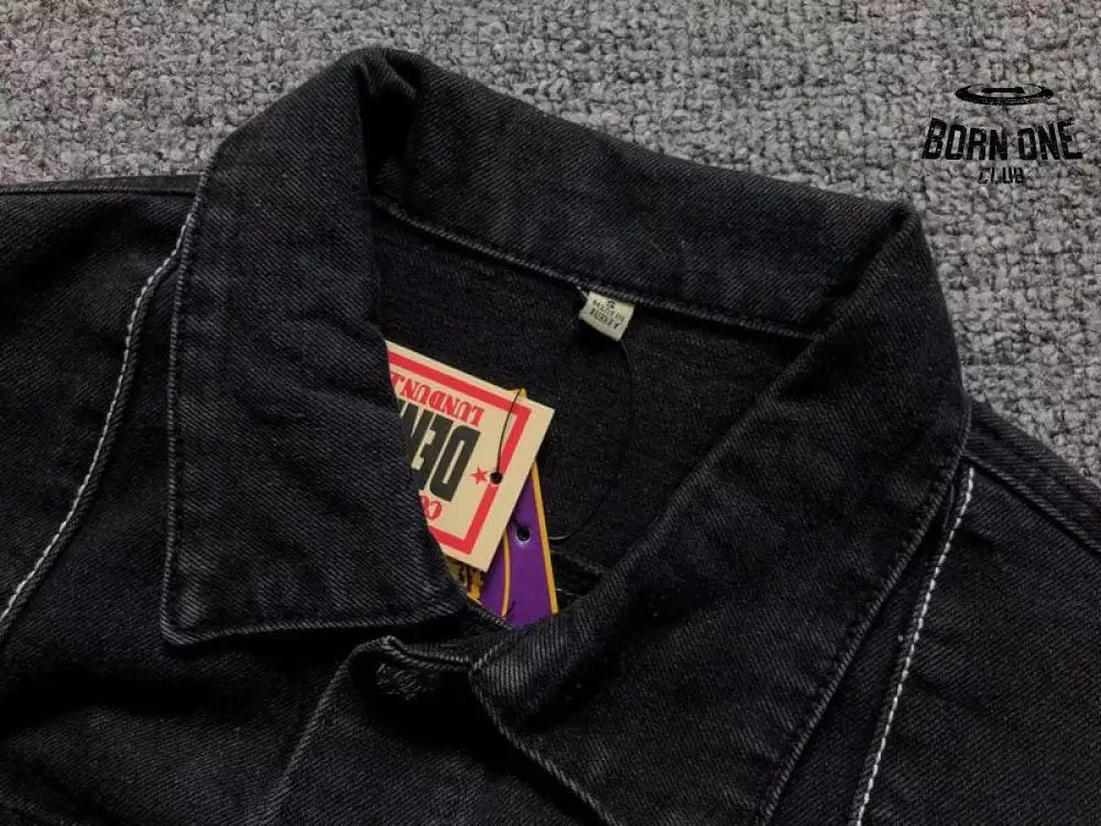 Jaqueta Corteiz C-Star Denim Jeans Preto