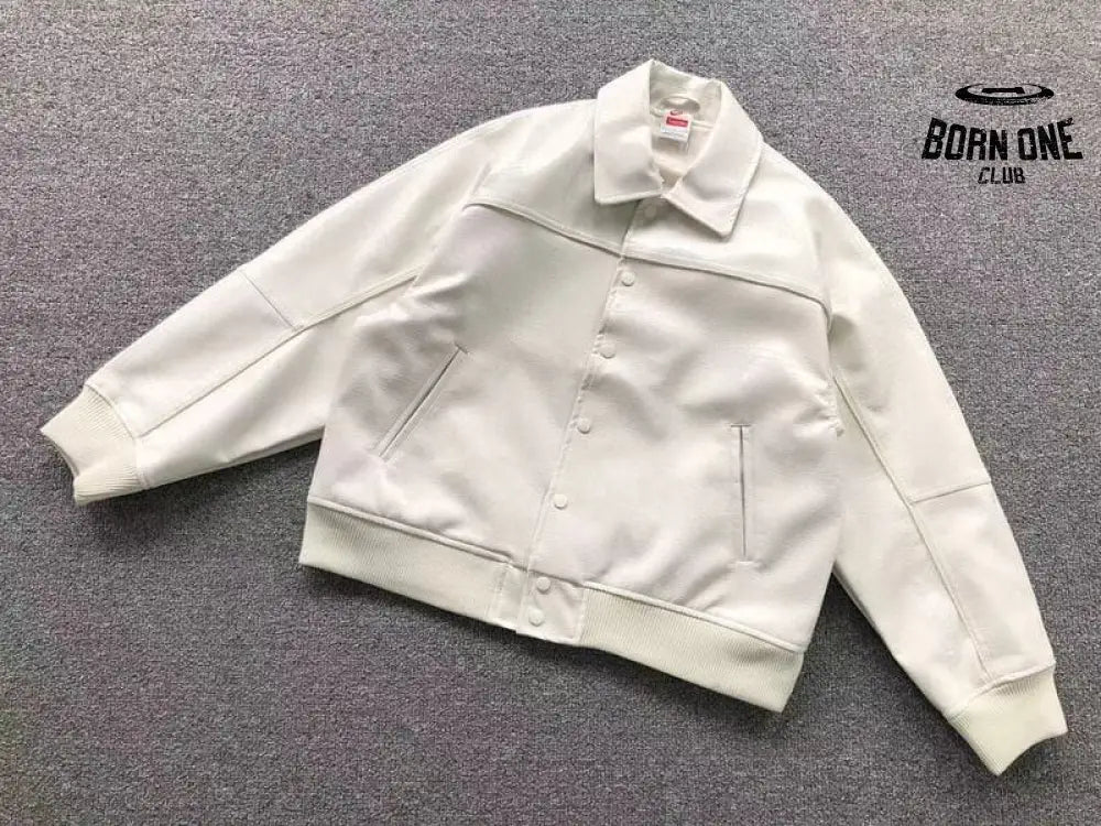 Jaqueta Supreme x Nike Varsity Branca