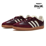 Adidas Samba OG Maroon Gold Metallic Adidas Samba Vegan