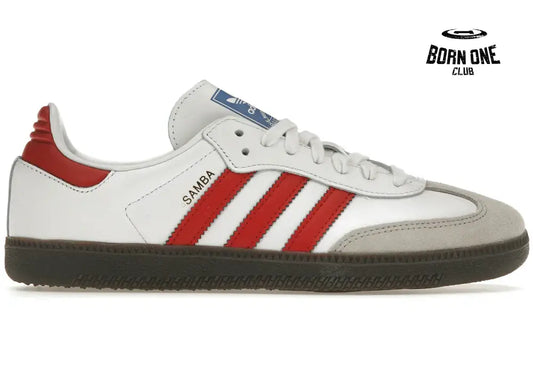 Adidas Samba OG White Scarlet