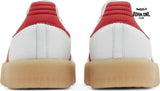 Adidas Sambae White Better Scarlet Gum Adidas Samba Vegan