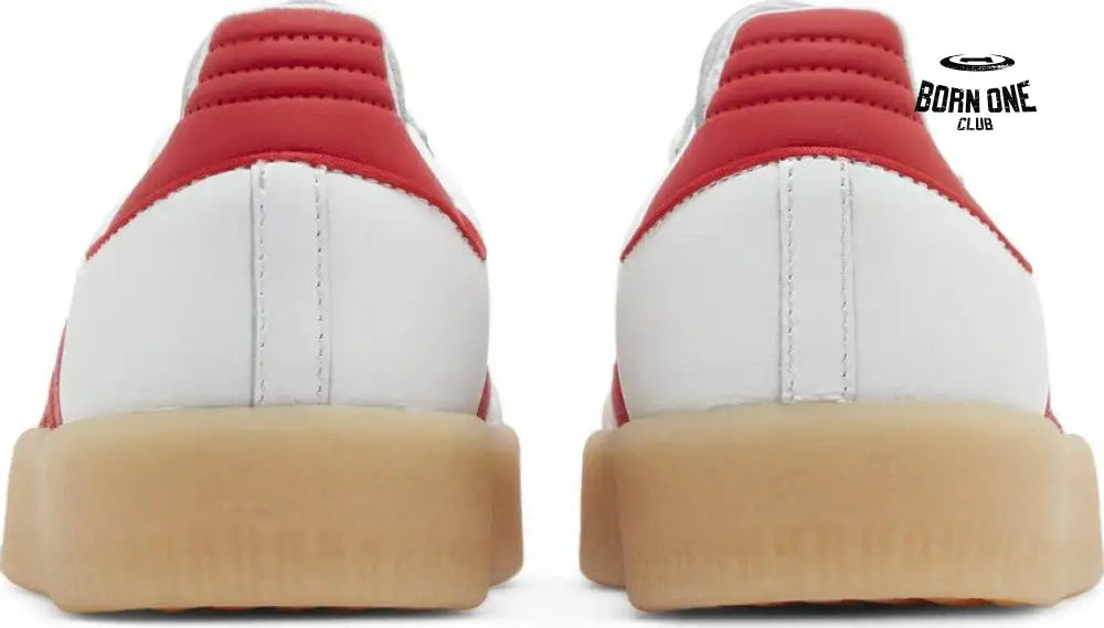 Adidas Sambae White Better Scarlet Gum Adidas Samba Vegan
