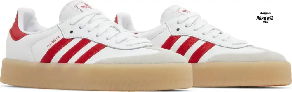 Adidas Sambae White Better Scarlet Gum Adidas Samba Vegan