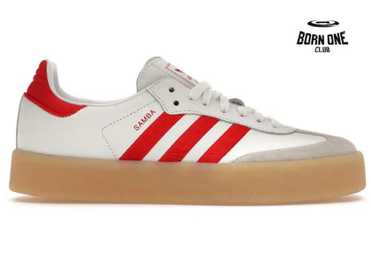 Adidas Sambae White Better Scarlet Gum Adidas Samba Vegan