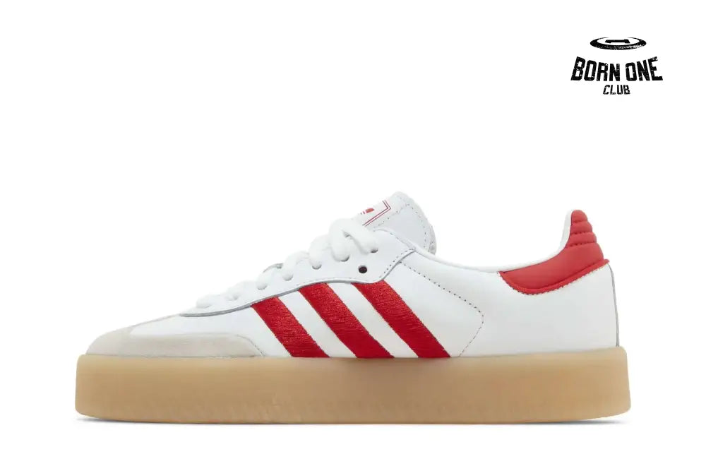 Adidas Sambae White Better Scarlet Gum Adidas Samba Vegan