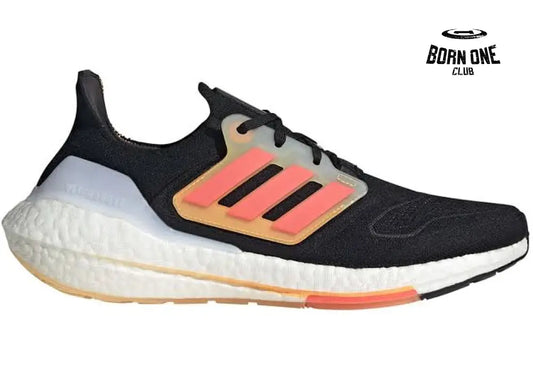 Adidas Ultraboost 22 Black Turbo Flash Orange Adidas Ultra Boost 22 Black Turbo Flash Orange