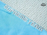 Moletom Supreme Football Zip Up Hooded Light Blue