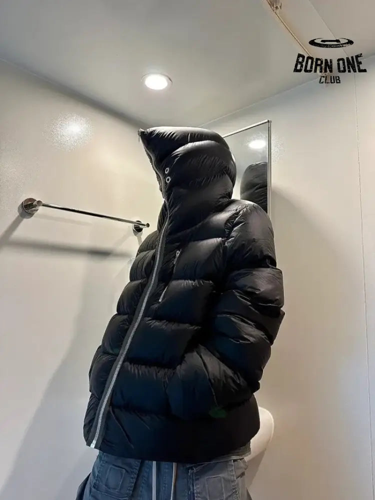 Rick Owens Shark Head Zipper Down Jaqueta 28594043