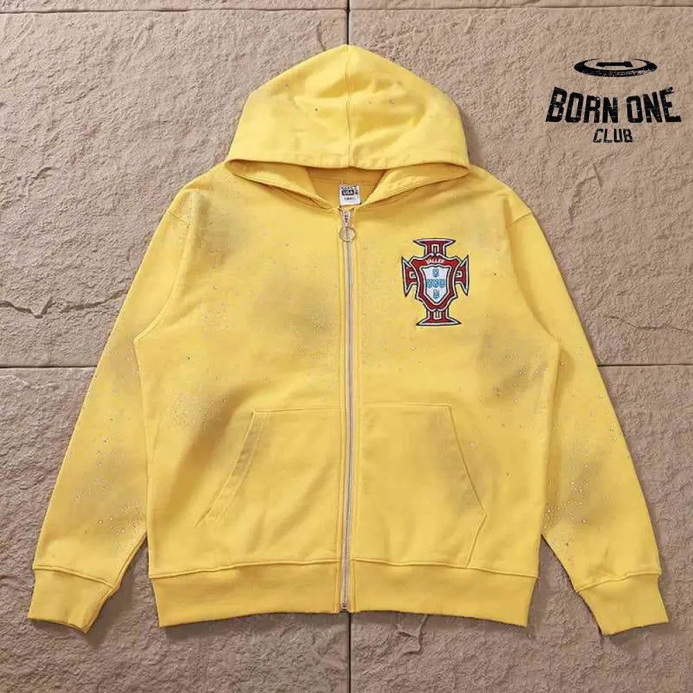 Moletom Vale Forever Sun Custered Zíper Yellow
