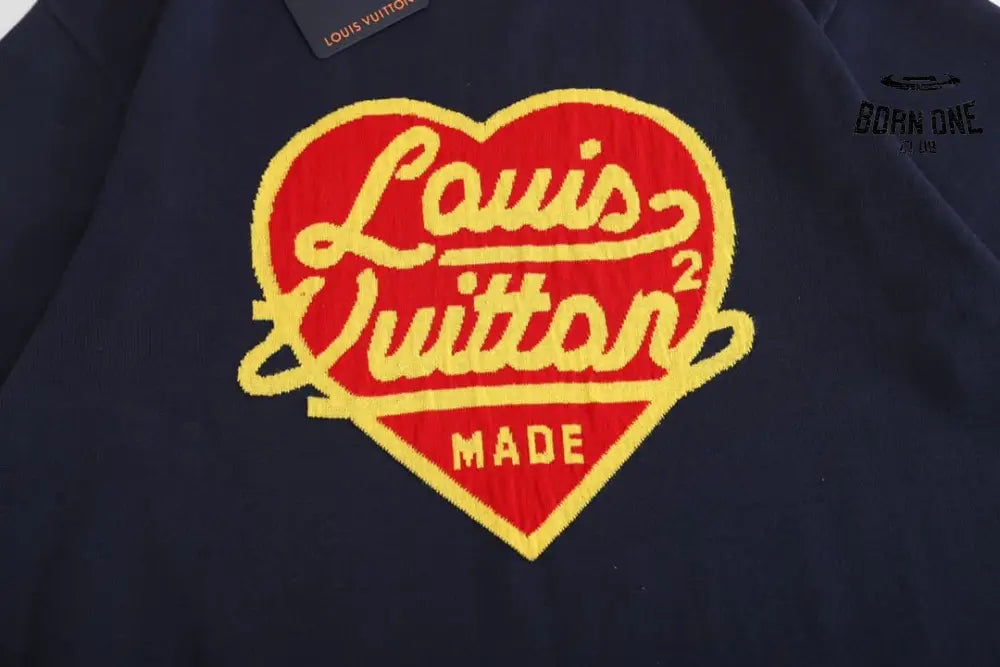 Camiseta Louis Vuitton x Nigo Intarsia Jacquard Heart