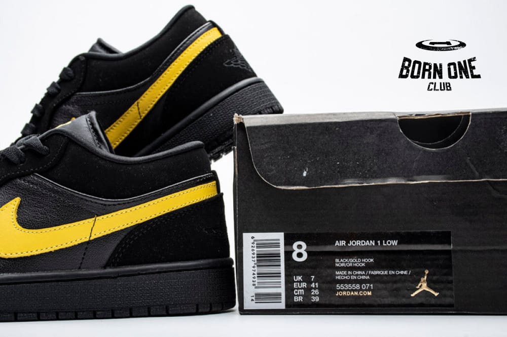 Air Jordan 1 Low Black Gold 553558-071