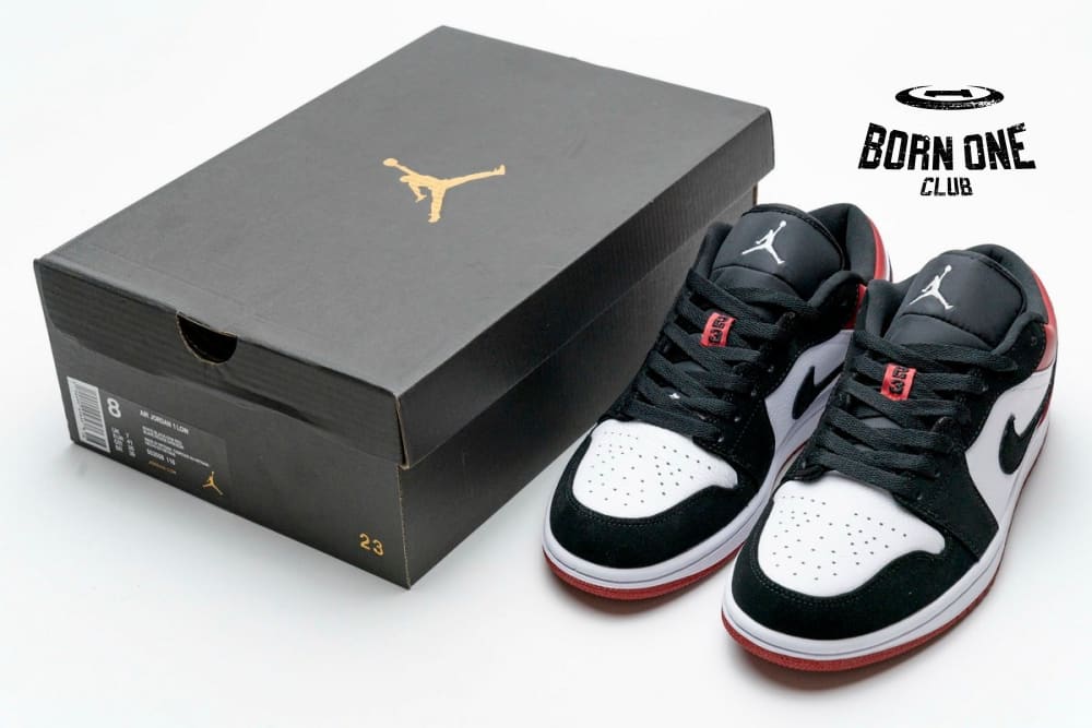Air Jordan 1 Low Black Toe 553558-116