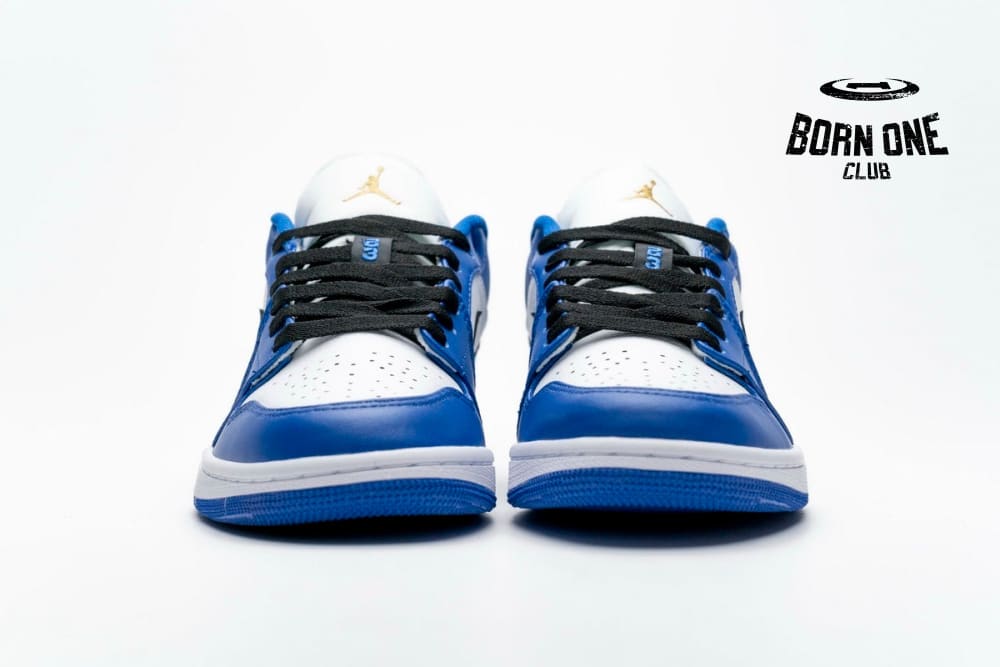Air Jordan 1 Low Hyper Royal Orange Peel 553558-401