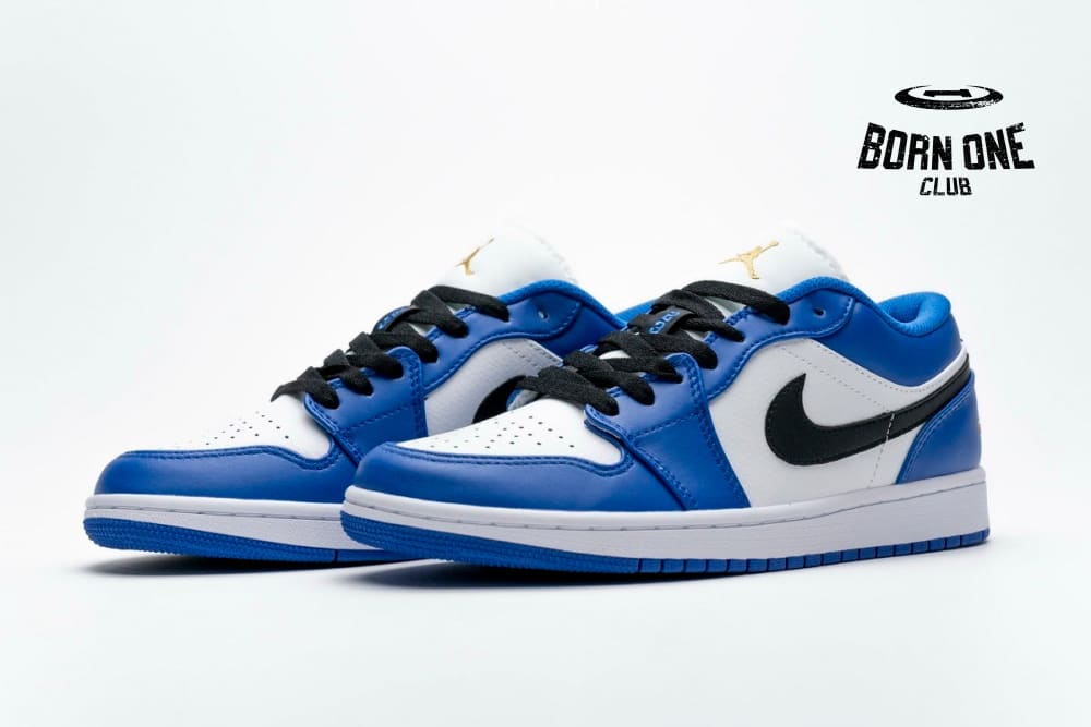 Air Jordan 1 Low Hyper Royal Orange Peel 553558-401