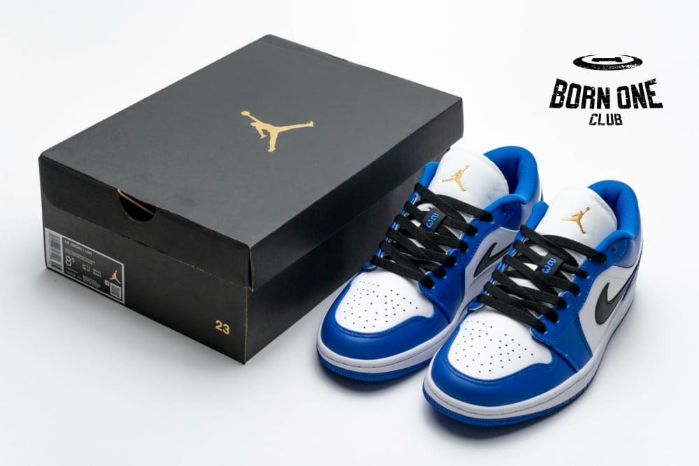 Air Jordan 1 Low Hyper Royal Orange Peel 553558-401