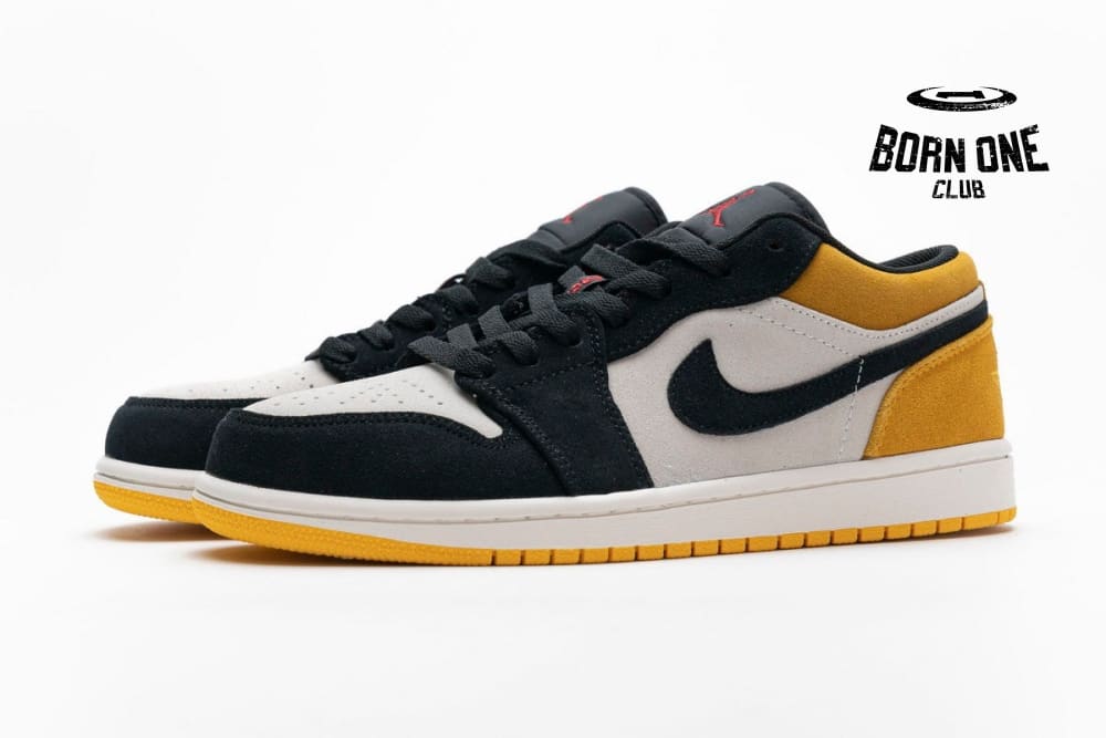 Air Jordan 1 Low Sail University Gold Black 553558-127