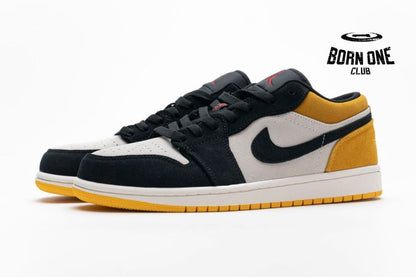 Air Jordan 1 Low Sail University Gold Black 553558-127