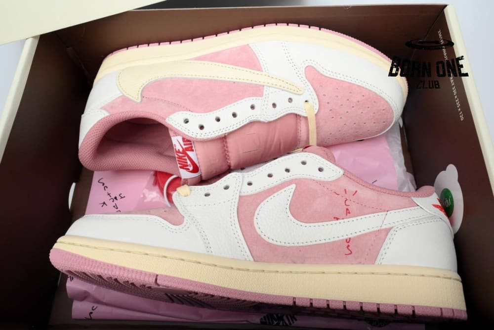 Air Jordan 1 Low Travis Scott OG White Pink DM7866-600
