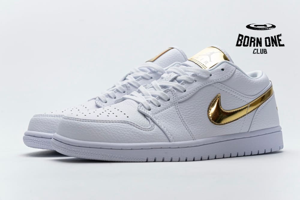 Air Jordan 1 Low White Metallic Gold (W) CZ4776-100
