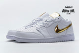 Air Jordan 1 Low White Metallic Gold (W) CZ4776-100