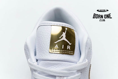 Air Jordan 1 Low White Metallic Gold (W) CZ4776-100