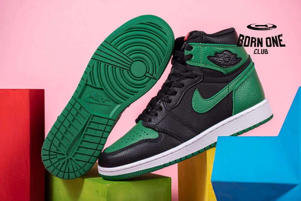 Air Jordan 1 Retro High Pine Green Black 555088-030