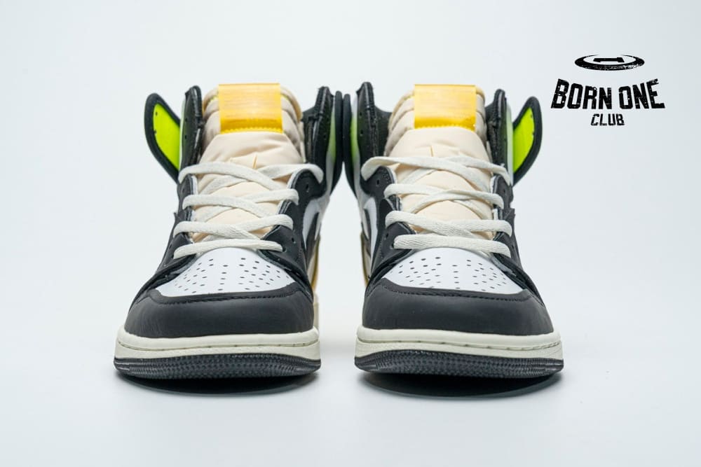 Air Jordan 1 Retro High White Black Volt University Gold 555088-118
