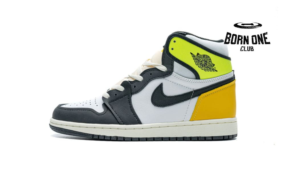 Air Jordan 1 Retro High White Black Volt University Gold 555088-118