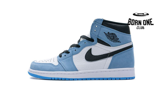 Air Jordan 1 Retro High White University Blue Black 555088-134