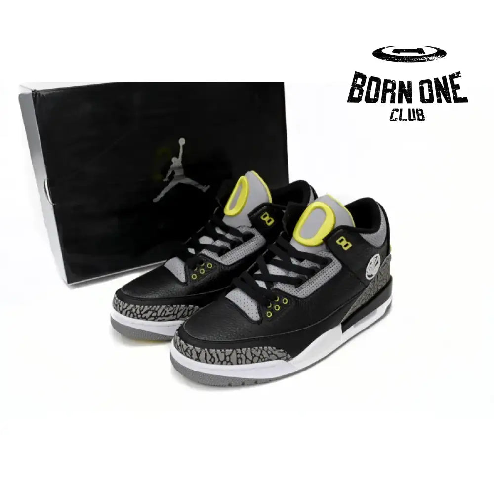 Air Jordan 3 Retro Pine Black Grey  H011-MNJDLS-5